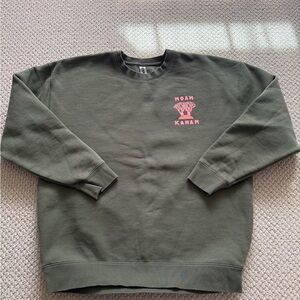 NOAH KAHAN Olive Green Crewneck Sweatshirt - XL